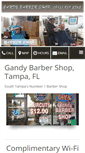 Mobile Screenshot of gandybarbershop.com